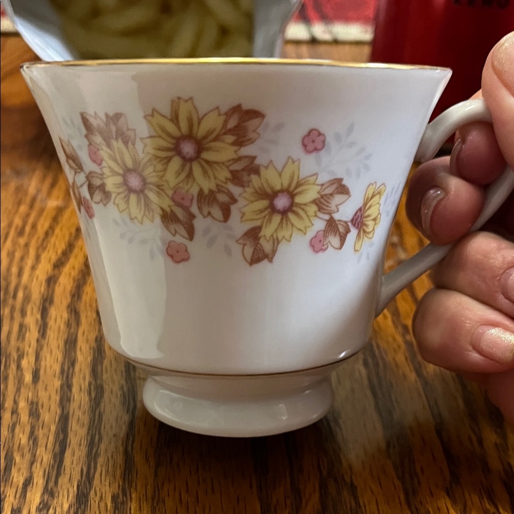 Floral Porcelain Teacup